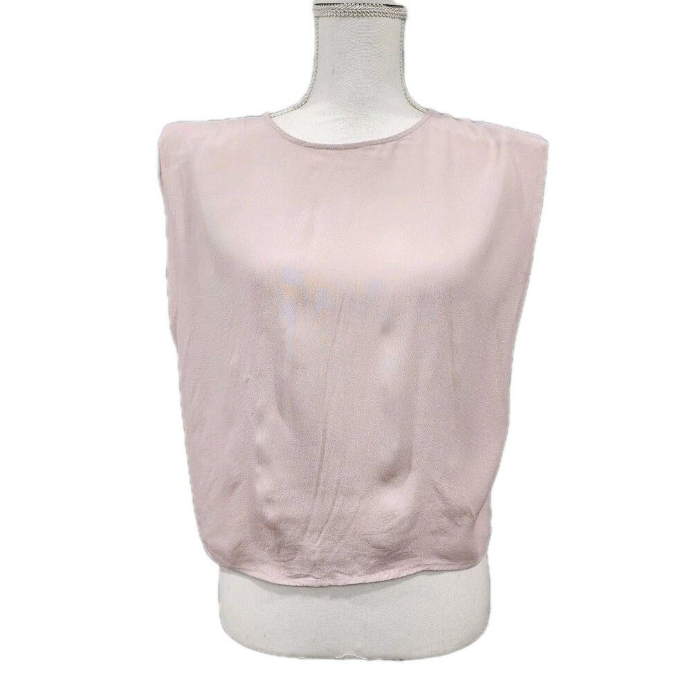 Lulus Poise Dusty Pink Padded Shoulder Sleeveless Top Sizes Small